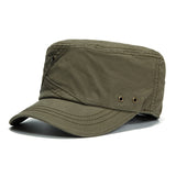 Cotton,Breathable,Ventilation,Holes,Solid,Sunshade,Military