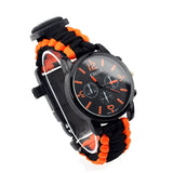 IPRee,Survival,Compasss,Bracelet,Watch,Waterproof,Emergency,Paracord,Wristband