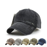 Unisex,Cotton,Washed,Denim,Baseball,Vintage,Adjustable,Snapback