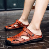 Genuine,Leather,Cowhide,Sandals,Summer,Quality,Beach,Slippers,Casual,Sneakers,Outdoor,Beach,Shoes