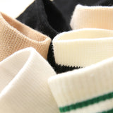 Cotton,Stripe,Patchwork,Ankle,Socks,Outdoor,Sport,Sneaker,Slippers