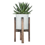 Garden,Patio,Planter,Flower,Square,Round,Wooden,Stand,Cement,Decor,Outdoor