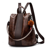 Women,Girls,School,Leather,Backpack,Outdoor,Travel,Handbag,Portable,Shoulder