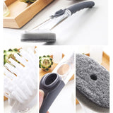 Automatic,Sponge,Dishwashing,Cleaning,Brush,Handle,Brush