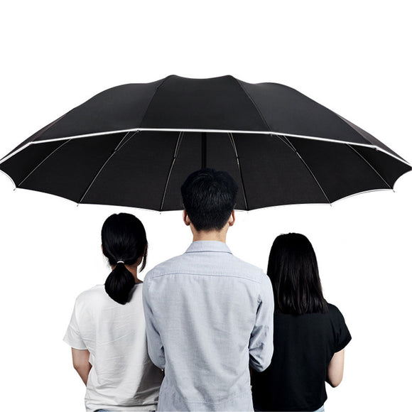 125CM,Large,Automatic,Umbrella,Reflective,Strip,Women,Family,Windproof,Umbrella