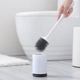 Mounted,Stand,Bristle,Silicone,Toilet,Cleaning,Brushes,Holder