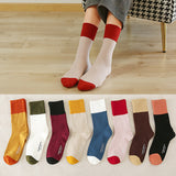 Socks,Women's,Color,Stamping,Ladies,Socks,Cotton,Color,Matching,Breathable,Women's,Socks