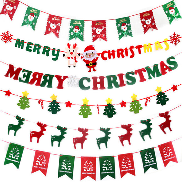 Christmas,Paperboard,Pennant,Flags,Banners,Hanging,Buntings,Garland,Banner,String,Party