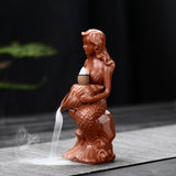 Ceramic,Incense,Burner,Handmade,Backflow,Incense,Stick,Holder,Decorations
