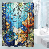 Waterproof,Mermaid,Scenery,Pattern,Fabric,Shower,Curtain,Panel,Sheer,180CM