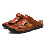 Genuine,Leather,Cowhide,Sandals,Summer,Quality,Beach,Slippers,Casual,Sneakers,Outdoor,Beach,Shoes