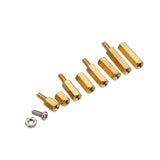 Suleve,M2.5BH1,180Pcs,Brass,Column,Standoff,Support,Spacer,Pillar,Cross,Screw,Assortment,Board