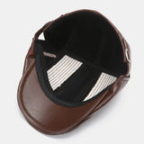 Collrown,Men's,Leather,Beret,Casual,Newsboy,Artificial,Leather