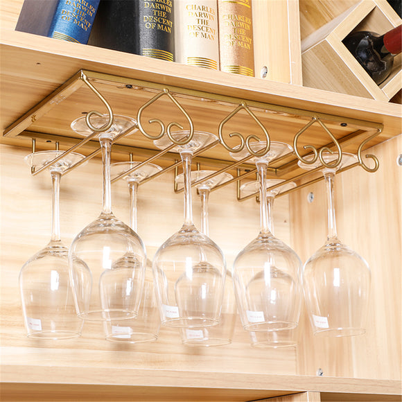 Stemware,Glass,Holder,Hanging,Storage,Under,Cabinet