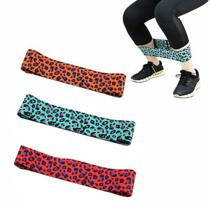 Unisex,Leopard,Print,Squat,Circle,Resistance,Bands,Elastic,Workout,Fitness,Equipment