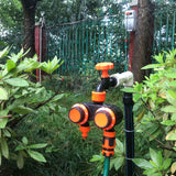 KCASA,Automatic,Garden,Water,Timer,Plastic,Double,Hours,Water,Controller,Splitters,Irrigation,System