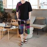 Summer,Casual,Floral,Short,Sleeve,Loose,Holiday,Beach,Shirt,Pants