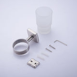 Toothbrush,Holder,Drinking,Glass,Tumbler,Toothpaste,Stainless,Steel,Mounted,Holder