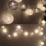 KCASA,20LED,Cotton,String,Lights,Fairy,Lights,Festival,Christmas,Halloween