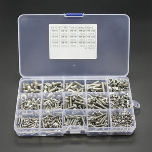 Suleve,MXSS4,500PCS,Stainless,Steel,Socket,Bolts,Screw