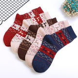 Women,Christmas,Thicken,Middle,Socks,Casual,Christmas,Socks