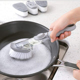 Automatic,Sponge,Dishwashing,Cleaning,Brush,Handle,Brush