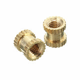 Suleve,M3BN2,100pcs,M3x5x5mm,Metric,Threaded,Brass,Knurl,Round,Insert