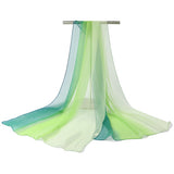 Women,Gradient,Color,Chiffon,Scarves,Shawls,Casual,Outdoor,Sunshade,Beach,Scarf