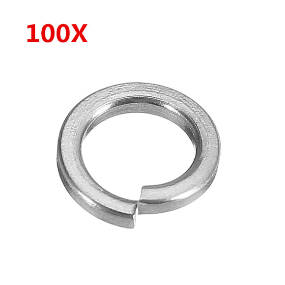 100Pcs,Stainless,Steel,Split,Washers,Spring,Washers