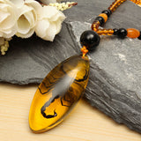Unique,Natural,Insects,Amber,Scorpion,Inclusion,Pendant,Necklace,Gemstone,Ornament,Crafts,Gifts,Decorations