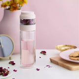 300ML,Glass,Water,Double,Layer,Water,Separation,Travel,Transparent,Filter,Water,Bottle