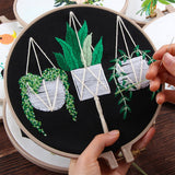 Cross,Stitch,Plants,Pattern,Embroidery,Starting,Craft,Threads