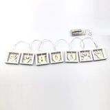Halloween,Letter,Ghost,Pattern,Hollow,Square,Block,String,Hanging,Decoration