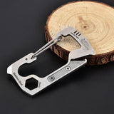 Multifunctional,Buckle,Stainless,Steel,Hiking,Climbing,Carabiner,Outdoor,Survival,Tools