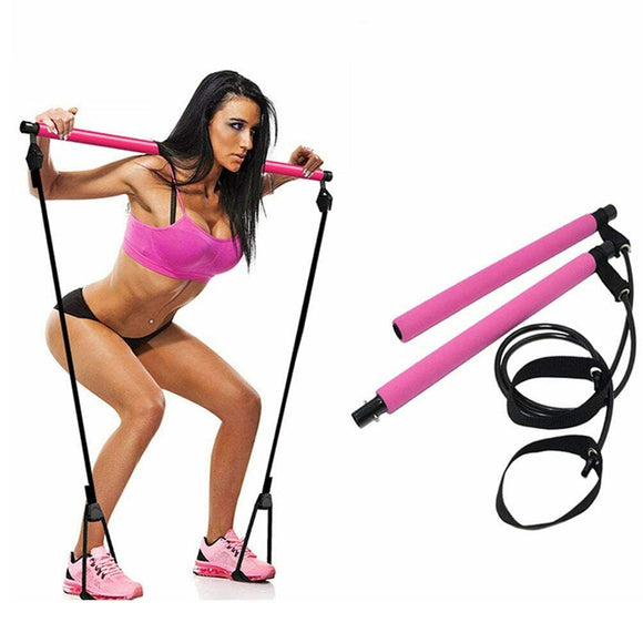 Multifunctional,Portable,Pilates,Fitness,Stick,Resistance,Bands,Exercise,Tools