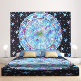 Zodiac,Indian,Fshion,Tapestry,Hanging,Bohemian,Bedspread,Decor