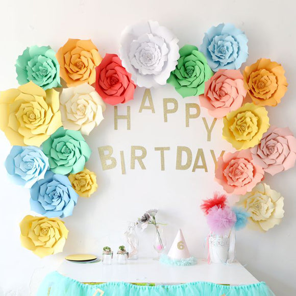 Giant,Paper,Flower,Backdrop,Wedding,Party,Birthday,Decorations