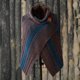 Women's,Scarf,Casual,Multicolor,Stripes,Round,Scarves,Shawls