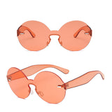 Women,Summer,Colorful,Round,Frame,Glassess,Outdooors,Protection,Glasses