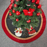 Loskii,Christmas,Carpet,Cartoon,Round,Carpet,Ornaments,Christmas,Decorations