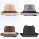 Linen,Breathable,Panama,Fedora,Outdoor,Sunscreen,Beach