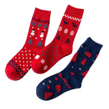 Pairs,Women's,Socks,Snowman,Pattern,Stocking,Breathable,Socks