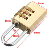 Heavy,Security,Digit,Brass,Combination,Padlock,Luggage,Locker,Toolbox