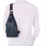 Leather,Sling,Waterproof,Chest,Crossbody,Shoulder,Messenger,Casual,Backpack,Sport,Travel