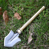 Military,Portable,Folding,Brass,Shovel,Compass,Multifunction,Trowel,Spade,Knife,Tools,Garden,Outdoor,Camping,Survival