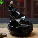 Burner,Smoke,Waterfall,Backflow,Incense,Censer,Holder,Without,Cones,Decor