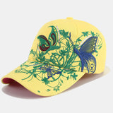 Women,Sunscreen,Fashion,Butterfly,Embroidery,Baseball