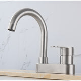 Stainless,Steel,Bathroom,Basin,Faucet,Rotate,Single,Handle,Double,Mixer,Hoses