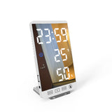 Smart,Mirror,CLock,Decorative,Phone,Charger,Alarm,Clock,Brightness,Digital,Clock,Weather,Temperature,Display