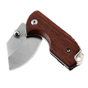 120mm,Folding,Knife,Steel,Blade,Rosewood,Handle,Cutter,Outdoor,Camping,Survival,Tactical,Knive